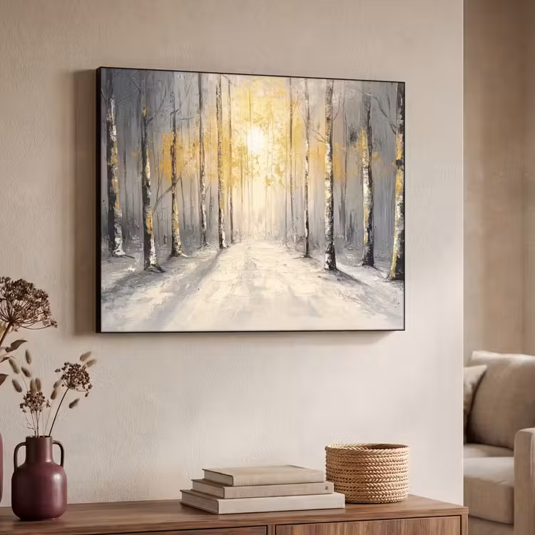 Art Frame - Winter - Abstract - Sneeuw - Natuur - Zon — 4