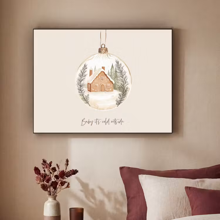 Art Frame - Quote - Winter - Kerst - Beige - Kerstbal — 2