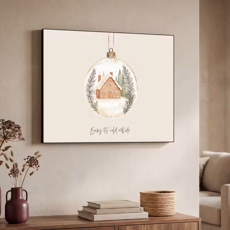 Art Frame - Quote - Winter - Kerst - Beige - Kerstbal — 4