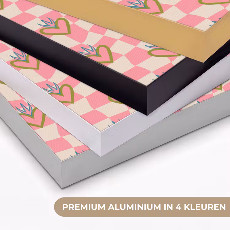 Art Frame - Roze - Retro - Patroon - Geblokt — 5
