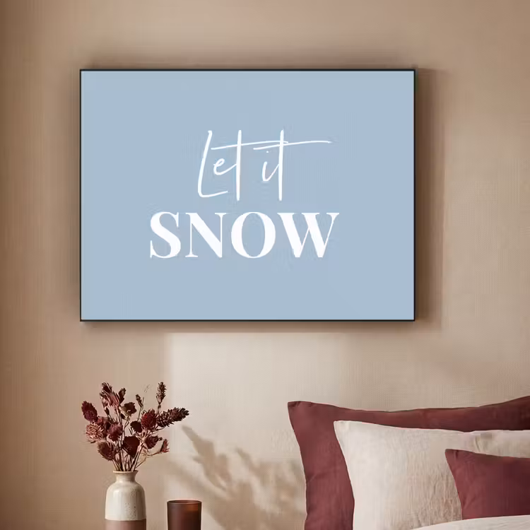 Art Frame - Sneeuw - Winter - Blauw - Let it snow — 2