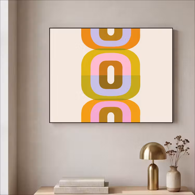 Art Frame - Stapel - Vormen - Geblokt - Oranje — 3