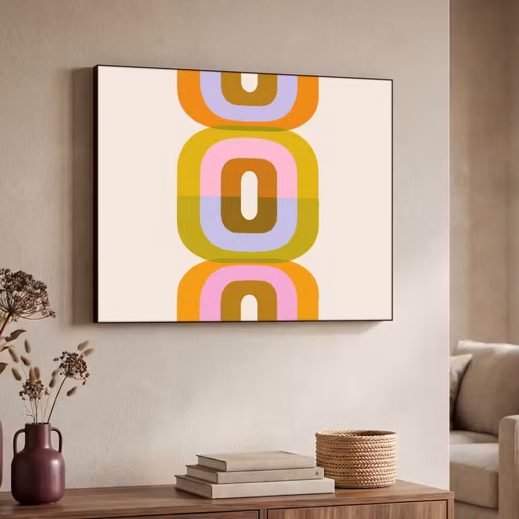 Art Frame - Stapel - Vormen - Geblokt - Oranje — 4
