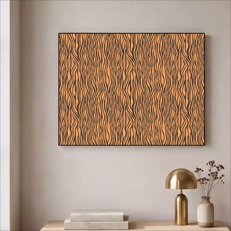 Art Frame - Tijger - Oranje - Patroon - Strepen — 3