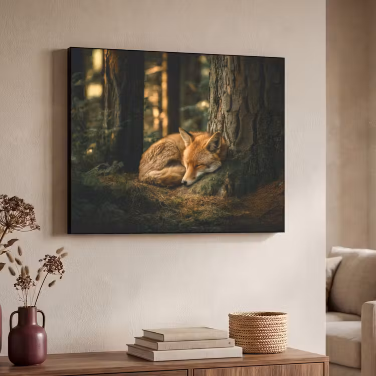 Art Frame - Vos - Bos - Slapen — 4