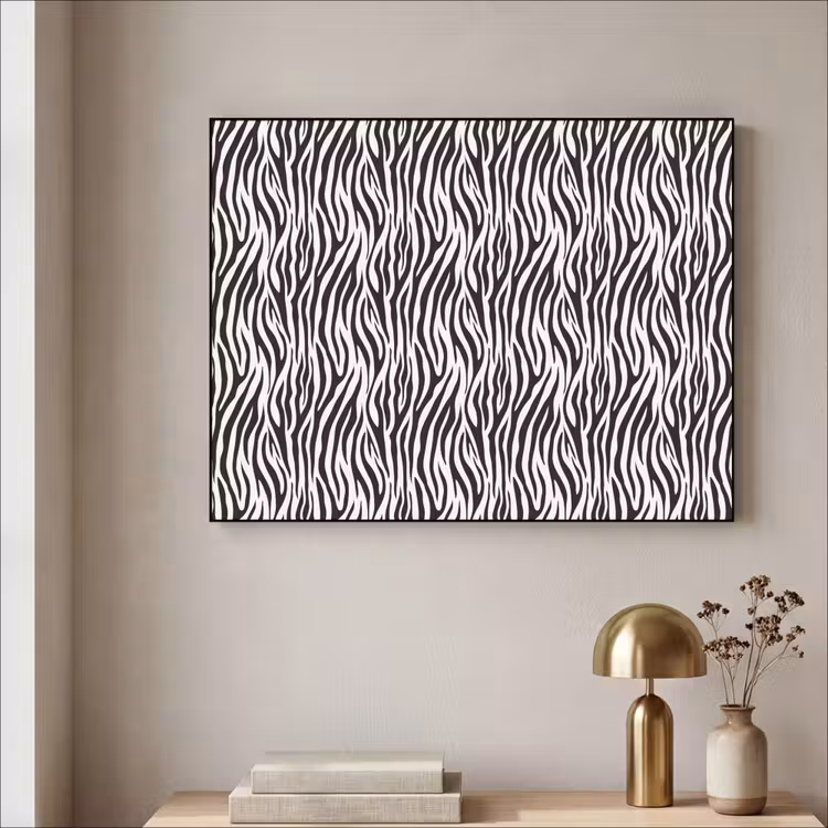 Art Frame - Zwart - Wit - Zebra - Patroon — 3