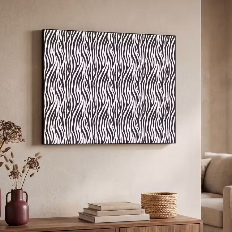 Art Frame - Zwart - Wit - Zebra - Patroon — 4