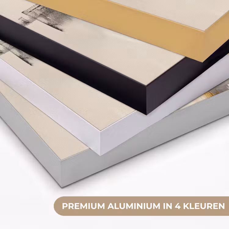 Art Frame - Penseelstreken - Ruw - Abstract - Beige — 5