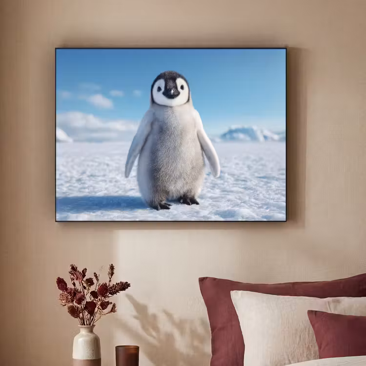 Art Frame - Pinguïn - Sneeuw - Landschap - Wit — 2