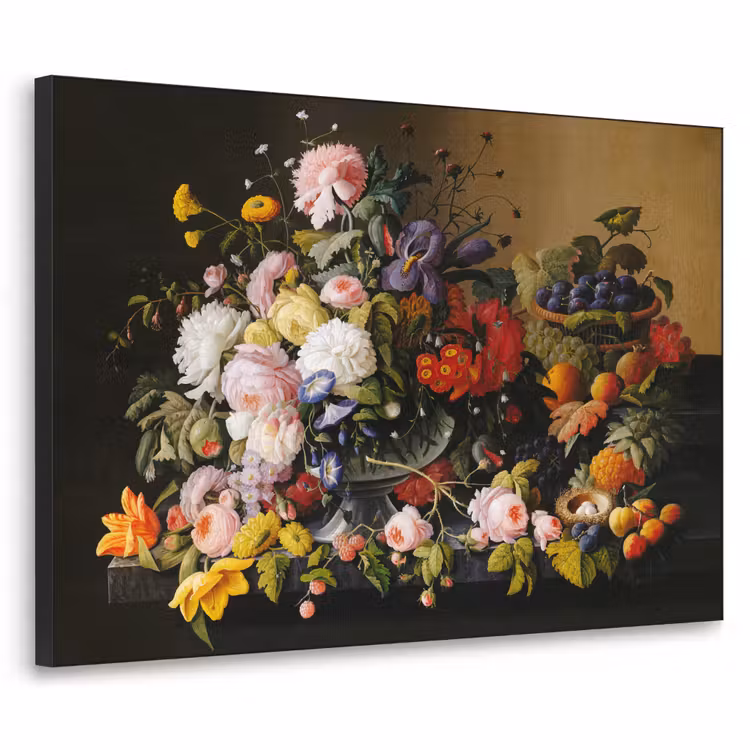 Art Frame - Stilleven met bloemen en fruit - Kunstwerk - Oude meesters — 1