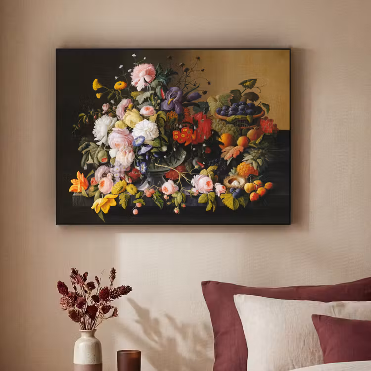 Art Frame - Stilleven met bloemen en fruit - Kunstwerk - Oude meesters — 2