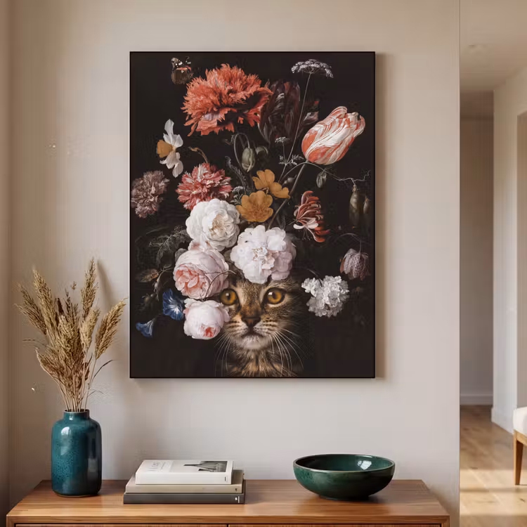 Art Frame - Stilleven met bloemen - Jan Davidsz de Heem - Kat — 2