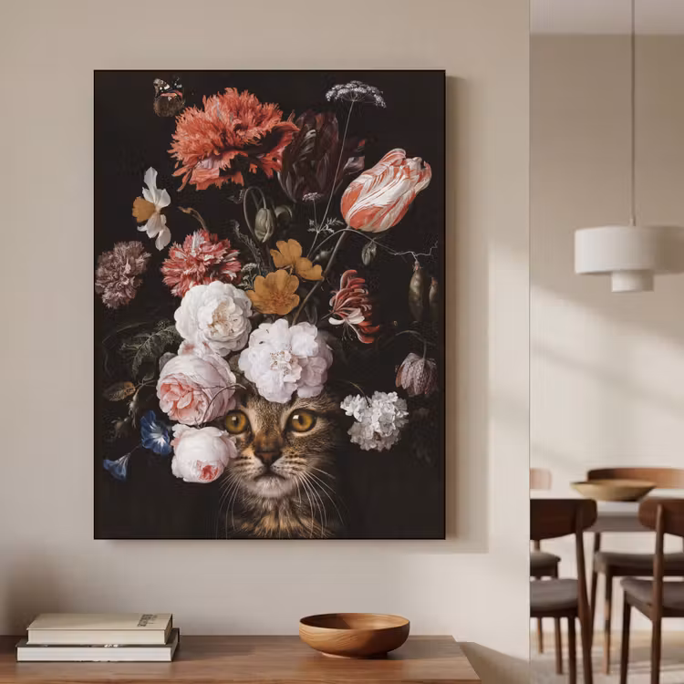 Art Frame - Stilleven met bloemen - Jan Davidsz de Heem - Kat — 3