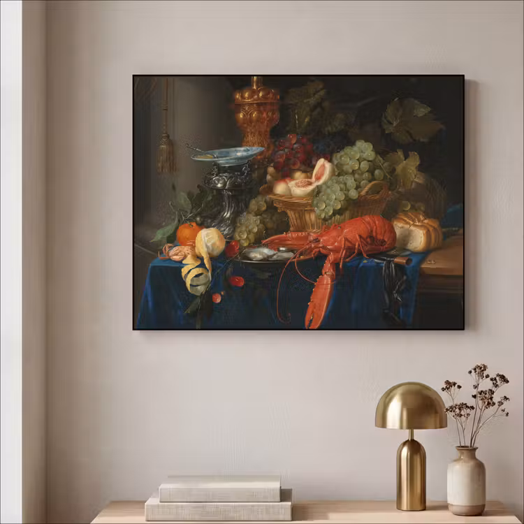Art Frame - Stilleven met een gouden bokaal - Schilderij - Oude meesters — 3