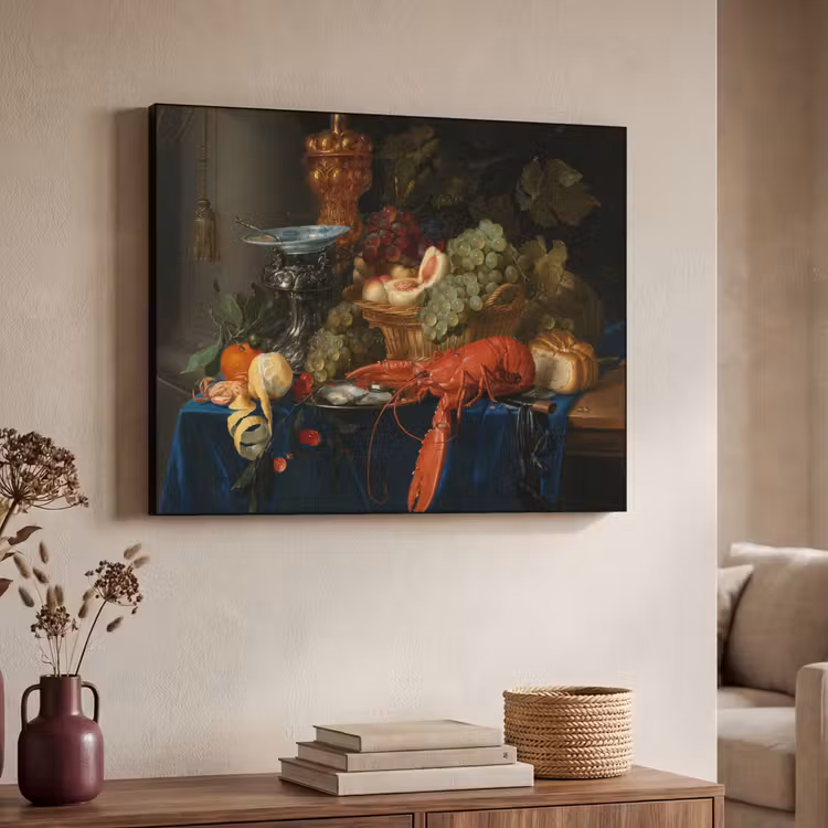 Art Frame - Stilleven met een gouden bokaal - Schilderij - Oude meesters — 4
