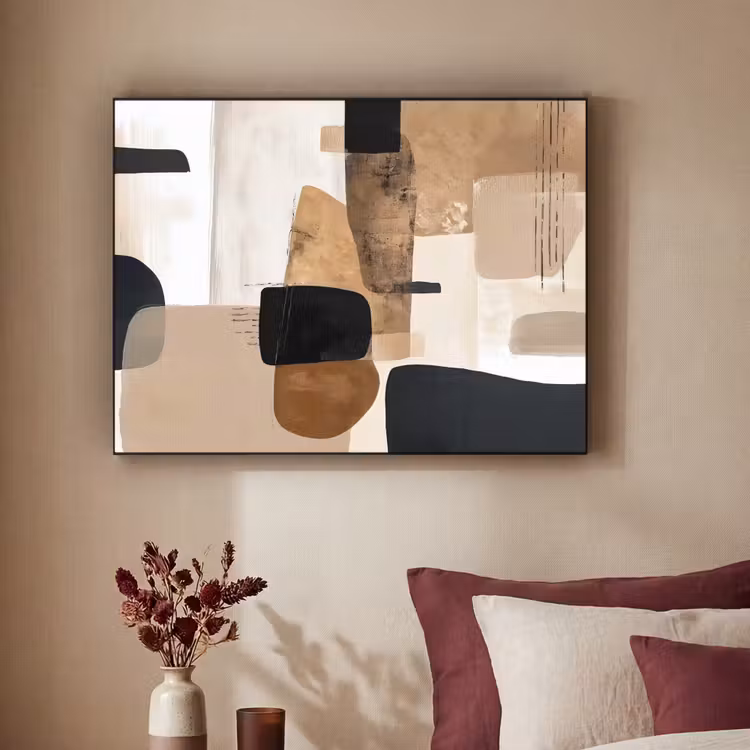 Art Frame - Vlakken - Abstract - Zwart - Strepen — 2