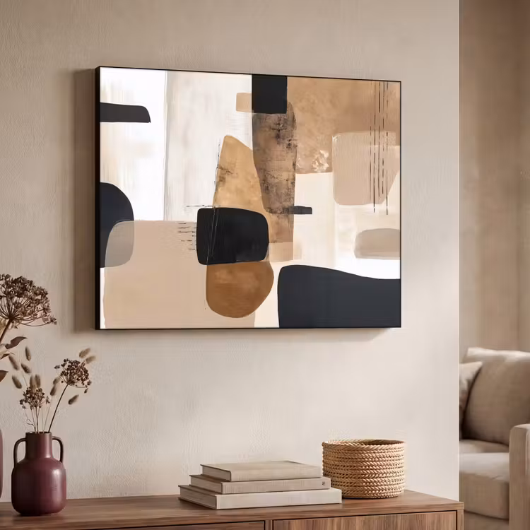 Art Frame - Vlakken - Abstract - Zwart - Strepen — 4