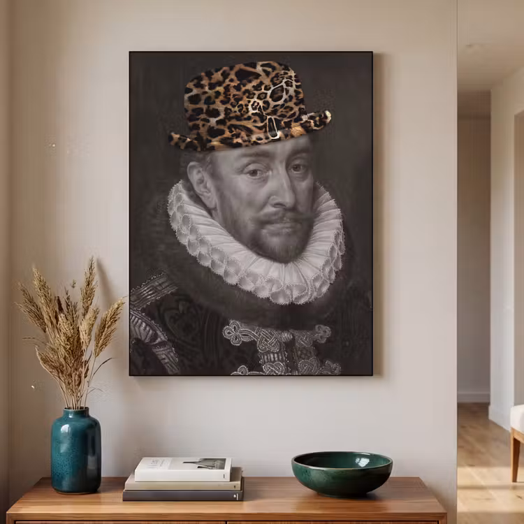 Art Frame - Willem van Oranje - Adriaen Thomasz - Panterprint — 2