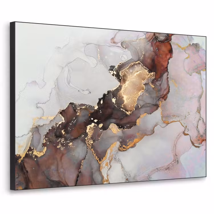 Art Frame - Rood - Marmer - Goud — 1