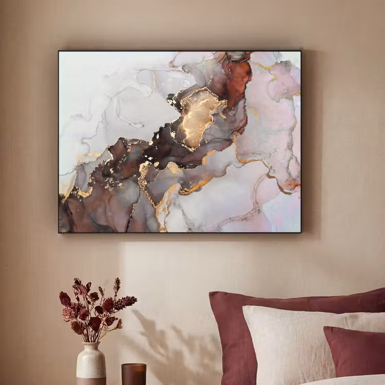 Art Frame - Rood - Marmer - Goud — 2