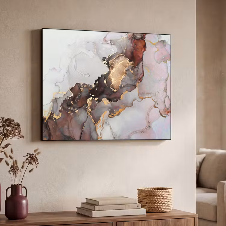 Art Frame - Rood - Marmer - Goud — 4