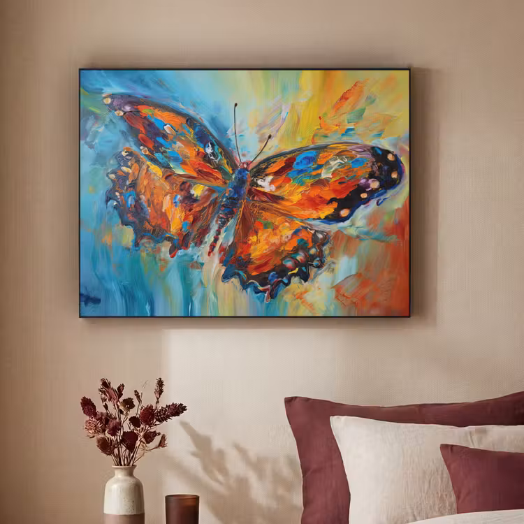 Art Frame - Vlinder - Kleuren - Kunst - Schilderij — 2