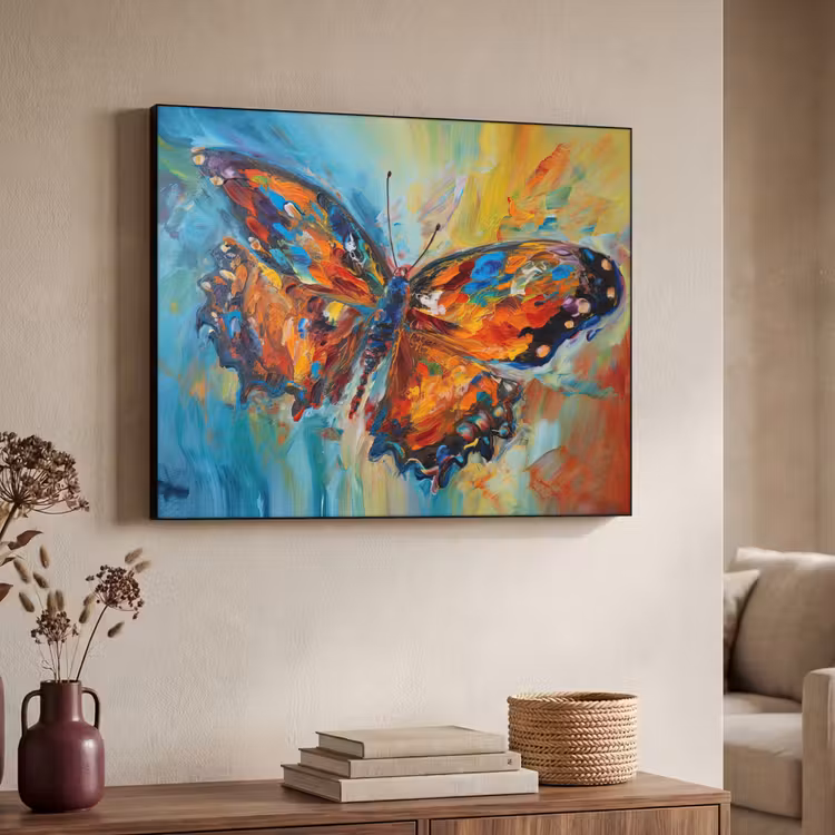 Art Frame - Vlinder - Kleuren - Kunst - Schilderij — 4