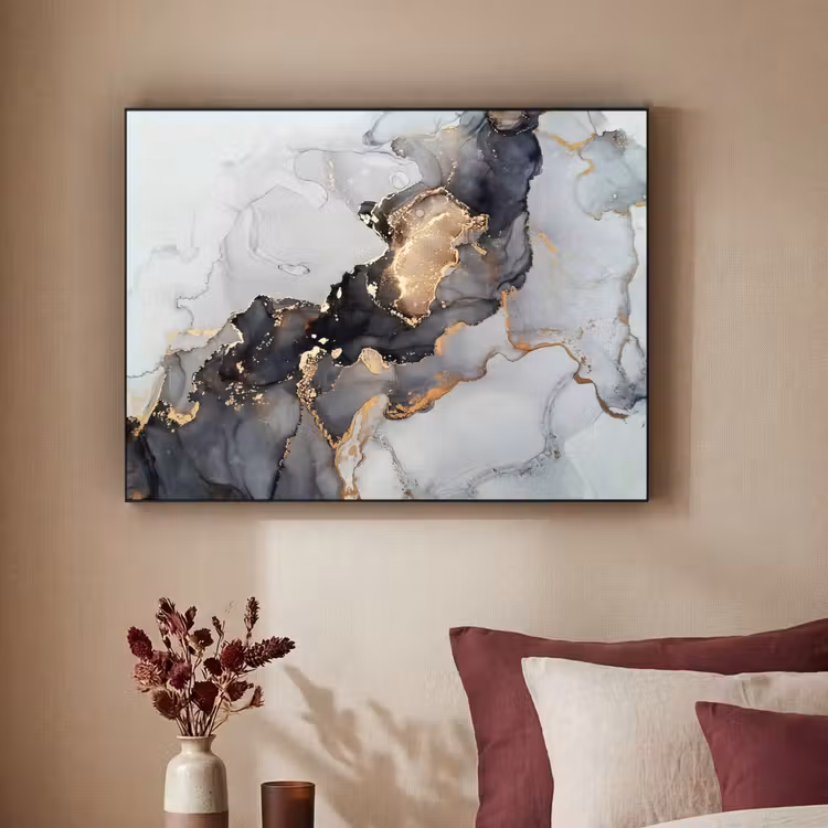 Art Frame - Zwart - Marmer - Luxe - Goud — 2
