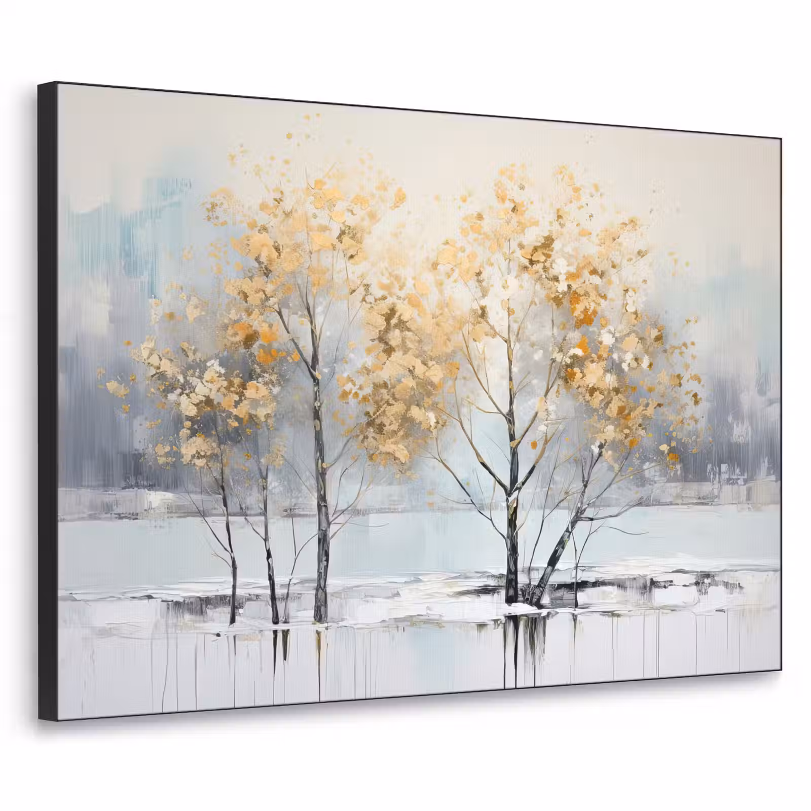 Art Frame - Winter - Bomen - Natuur - Acryl - Kunst — 1