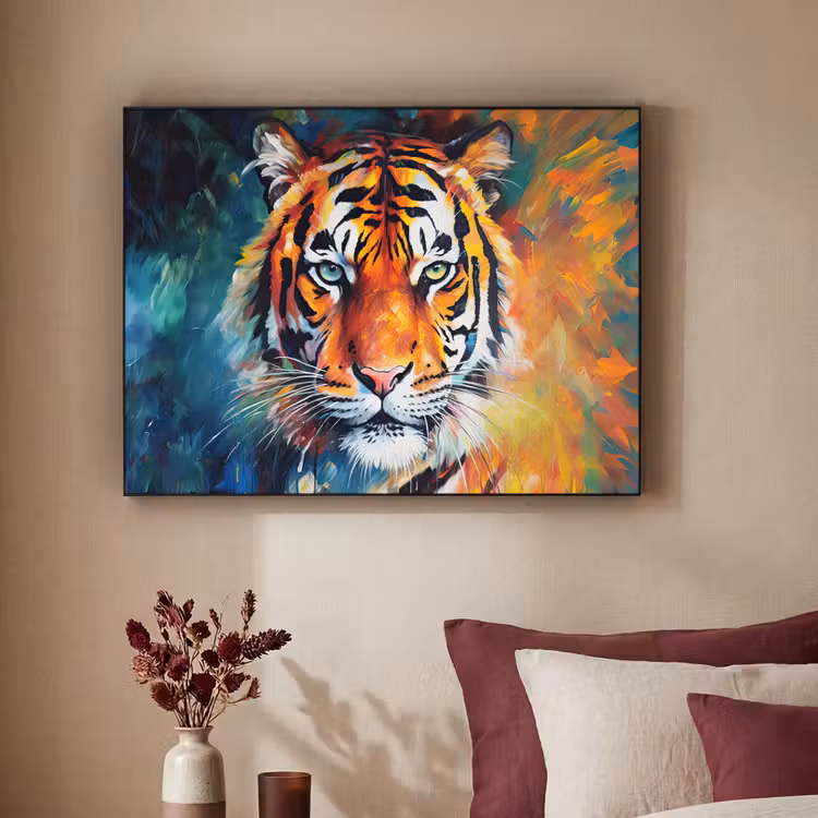 Art Frame - Tijger - Dieren - Olieverf - Kunst — 2