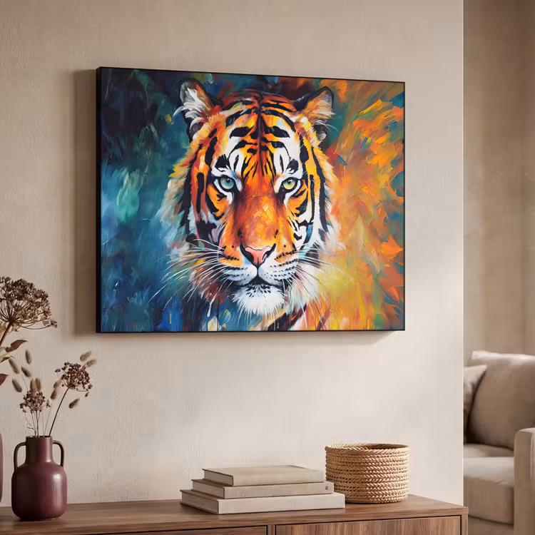 Art Frame - Tijger - Dieren - Olieverf - Kunst — 4