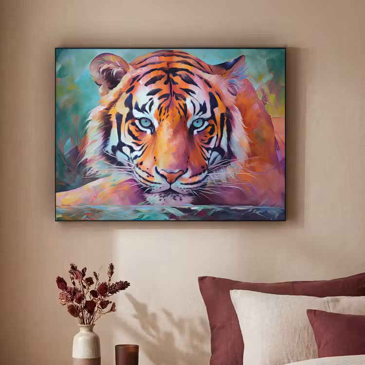 Art Frame - Tijger - Olieverf - Dieren - Kunst — 2