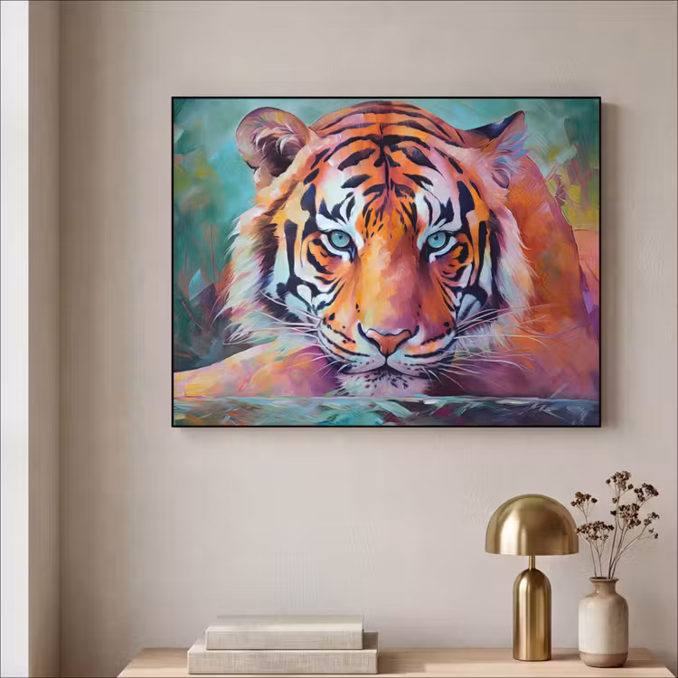 Art Frame - Tijger - Olieverf - Dieren - Kunst — 3