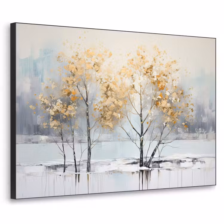 Art Frame - Winter - Bomen - Natuur - Acryl - Kunst — 1