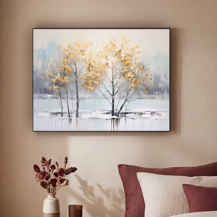 Art Frame - Winter - Bomen - Natuur - Acryl - Kunst — 2