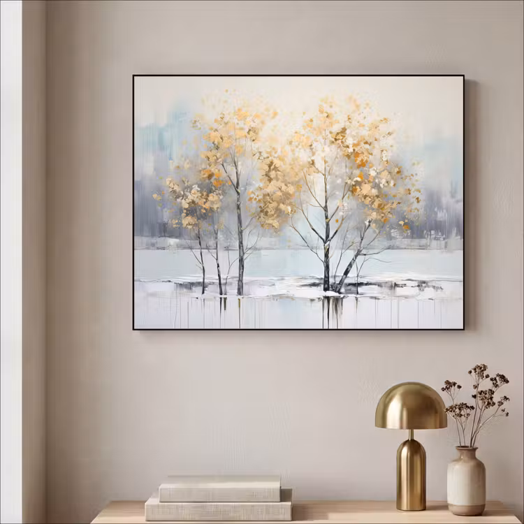 Art Frame - Winter - Bomen - Natuur - Acryl - Kunst — 3