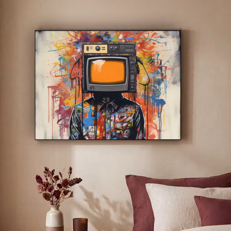 Art Frame - Televisie - Graffiti - Mens - Kleuren — 2