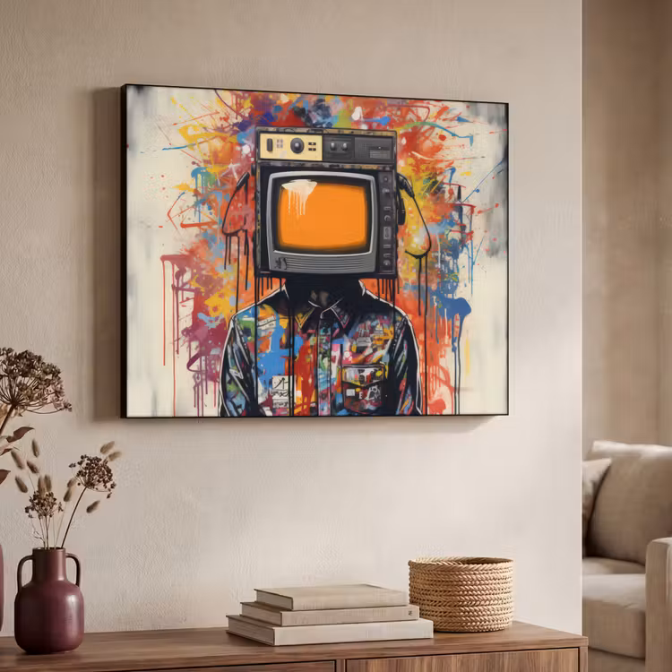 Art Frame - Televisie - Graffiti - Mens - Kleuren — 4
