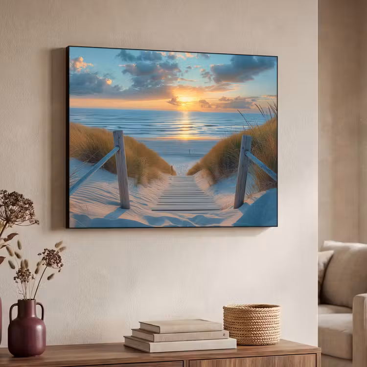 Art Frame - Zonsondergang - Strand - Zomer - Landschap — 4