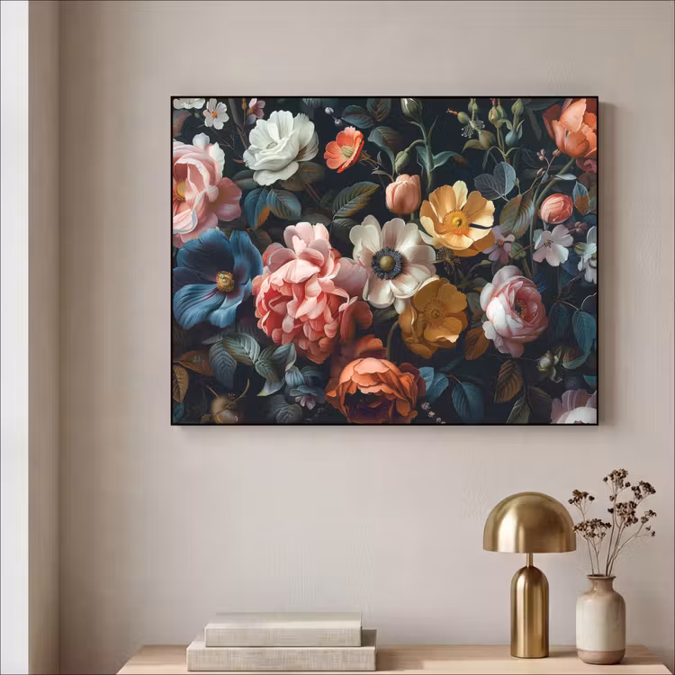 Art Frame - Vintage - Kleurrijk - Bloemen - Modern — 3