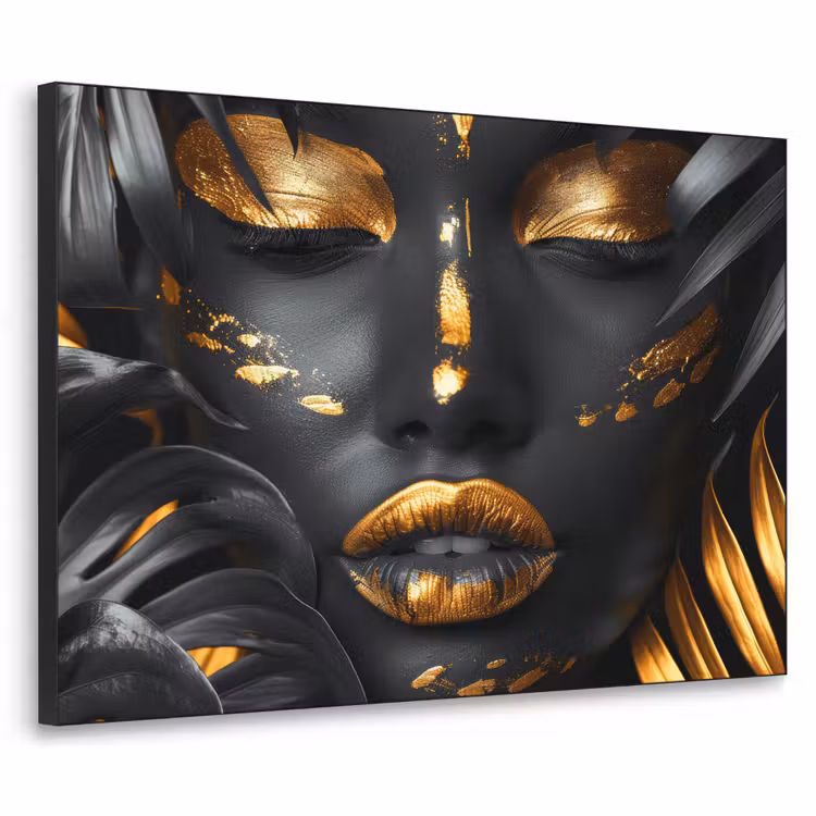 Art Frame - Vrouw - Goud - Natuur - Portret - Modern — 1
