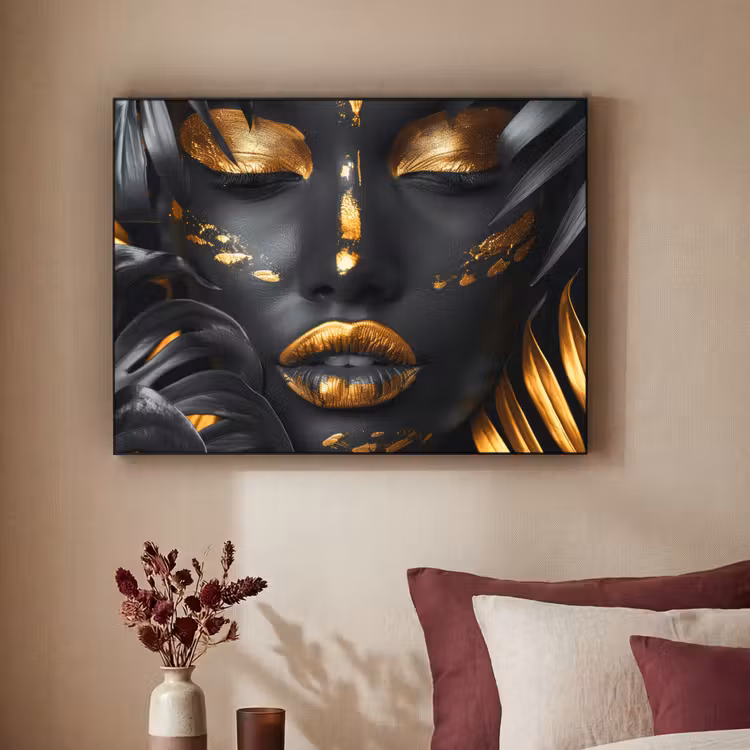 Art Frame - Vrouw - Goud - Natuur - Portret - Modern — 2