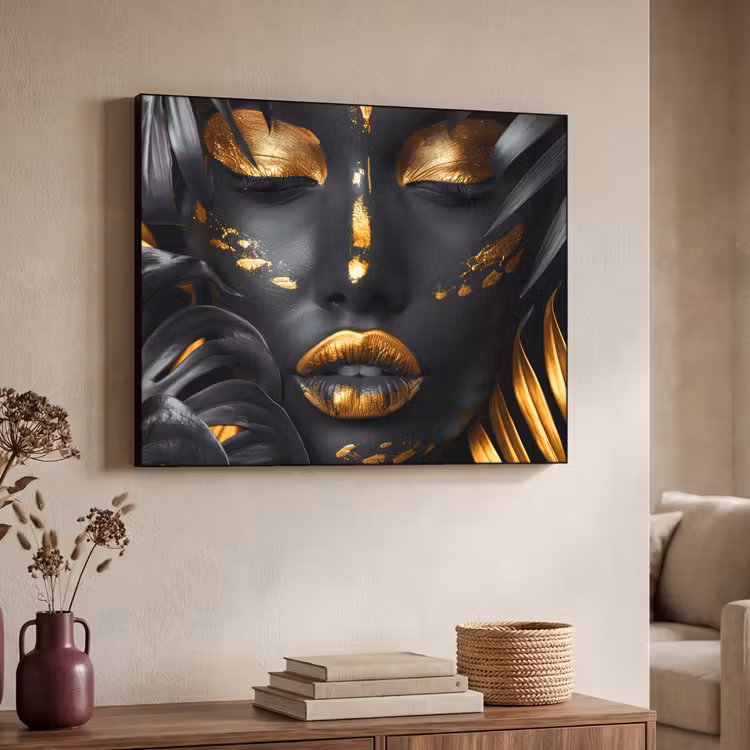 Art Frame - Vrouw - Goud - Natuur - Portret - Modern — 4