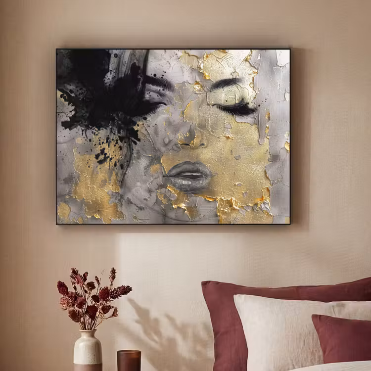 Art Frame - Vrouw - Kunst - Goud - Zwart — 2