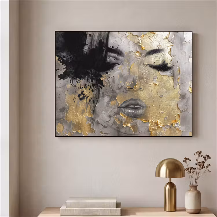 Art Frame - Vrouw - Kunst - Goud - Zwart — 3