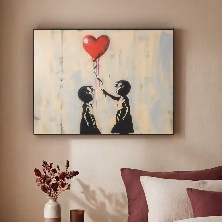 Art Frame - Street art - Banksy - Ballon - Graffiti - Hart — 2
