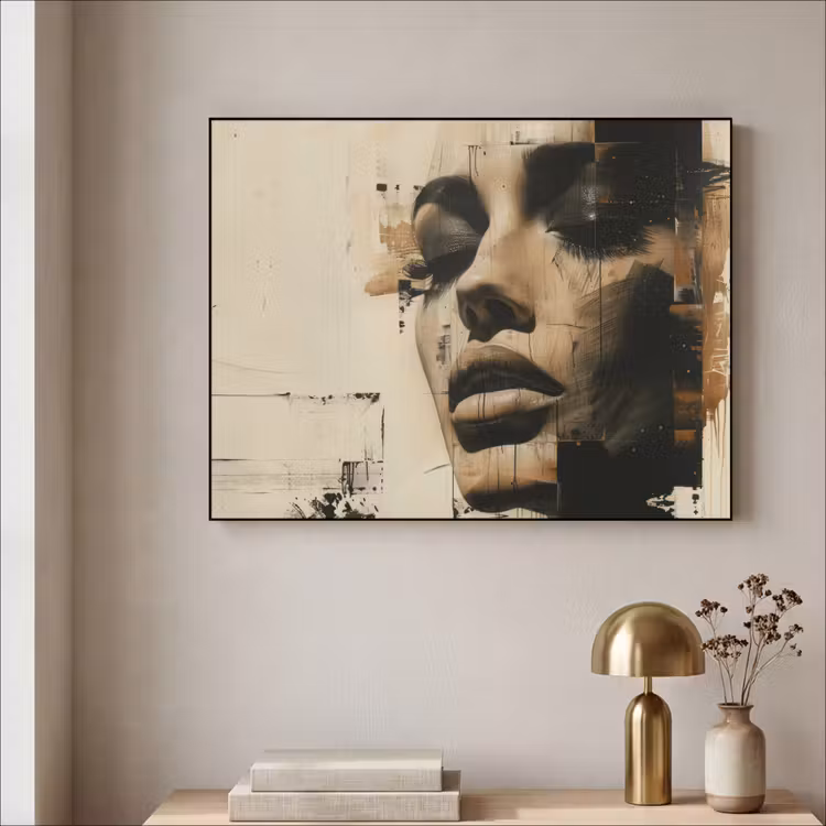 Art Frame - Vrouw - Gezicht - Abstract - Kunst — 3