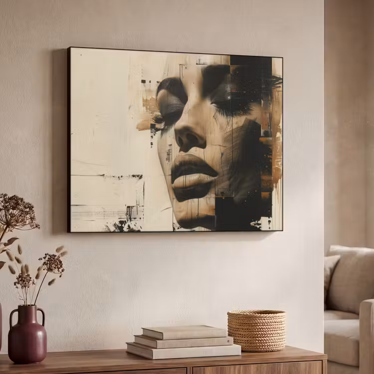 Art Frame - Vrouw - Gezicht - Abstract - Kunst — 4
