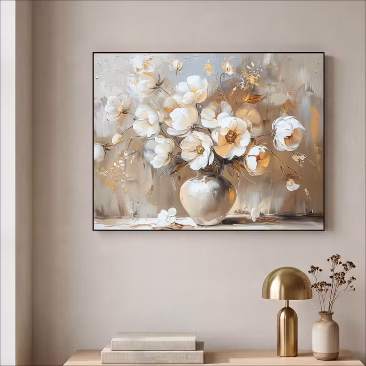 Art Frame - Vaas - Bloemen - Kunst - Goud — 3
