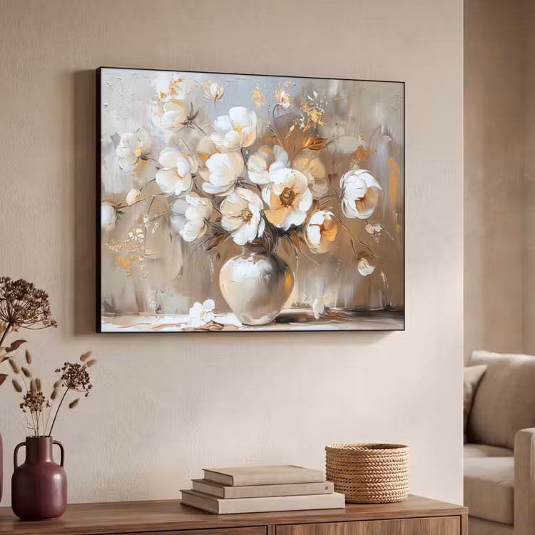Art Frame - Vaas - Bloemen - Kunst - Goud — 4
